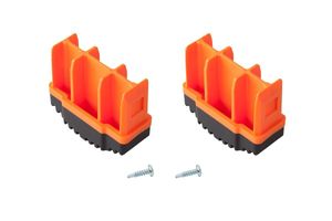 Krause® MONTO Fußstopfen (Paar) 64x25 mm, orange, für MONTO Anlege-, Schiebe-, Mehrzweck- und GelenkLeitern