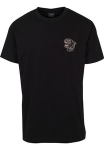 Embroidered Panther Tee, Größe:4XL, Farbe:Black