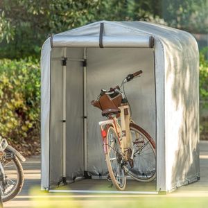 SoBuy Fahrradunterstand Fahrradunterstand Fahrradgarage Zelt Multifunktionale Garage Fahrradzelte Outdoor in Silber Farbe, 120x176x163cm