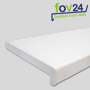 Kunststoff Fensterbank Weiß PVC inkl. Endkappen, Tiefe:  350 mm x Länge:  2300 mm