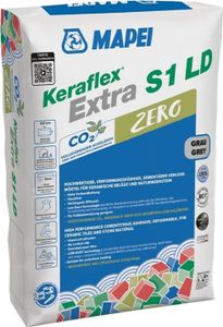 MAPEI® KERAFLEX Extra S1 LD ZERO 20 kg Fliesenkleber Fliesenverlegemörtel für keramische Fliesen und großen, mittelgroßen und kleinformatigen Platten im Innen- und Außenbereich MAPEI® KERAFLEX Extra S1 LD ZERO 20 kg Fliesenkleber Fliesenverlegemörtel für keramische Fliesen und großen, mittelgroßen und kleinformatigen Platten im Innen- und Außenbereich