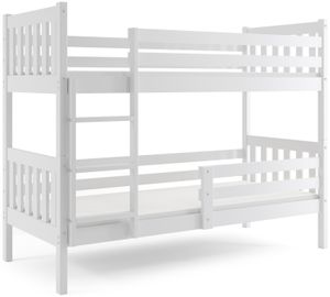 Interbeds Etagenbett Carino für zwei Kinder 190x90cm weiß  inkl. Lattenroste