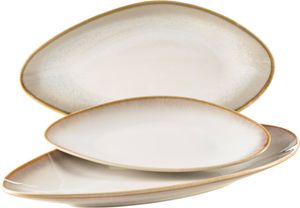 Mäser 931993 La Sinfonia Servierplattenset, beige/creme-weiß, 3-teilig (1 Set)