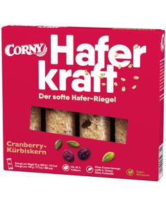 Müsliriegel HAFERKRAFT Cranberry-Kürbiskern von Corny, 4x35g
