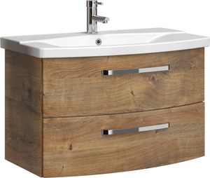 Pelipal Serie 4010 Waschtischunterschrank 4010.698018 Eiche Ribbeck quer NB  80 cm - LIEFERUNG OHNE WASCHBECKEN & ARMATUR
