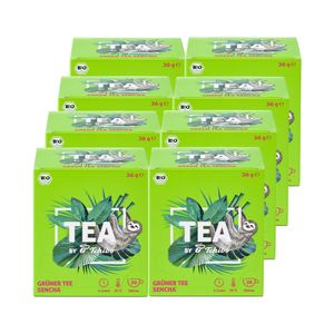 Tchibo Tee „TEA by Tchibo“ Bio Grüner Tee Sencha, Intensiv-frischer Sencha, Vorratspack, Maxipack, Teebox, 160 Stück - 8x 20 Teebeutel, Bio-Siegel, Natürliche Zutaten, Nachhaltiger Anbau