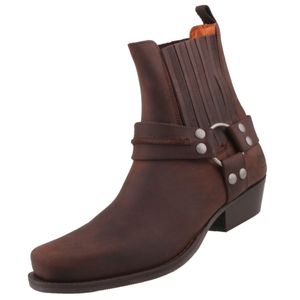 Dockers by Gerli Biker Western Boots Stiefelette Stiefel, Größe:EUR 44, Farbe:Brauntöne