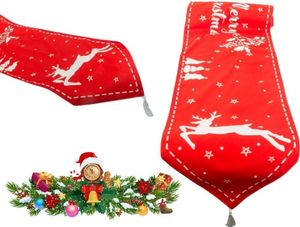 Weihnachtstischdecke Für Weihnachten 34X205 Weihnachtstischdecke Für Weihnachten Rot Mit Rentier