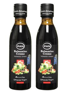 Premium Balsamico Creme | mit natürlichem Zucker | griechischer fruchtiger Balsamico crema | 2x 250 ml