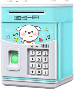 Elektronická prasiatková banka MINI ATM Money Box s heslom simulovaným odtlačkom prsta Money Bank pre mince Auto Scroll Paper