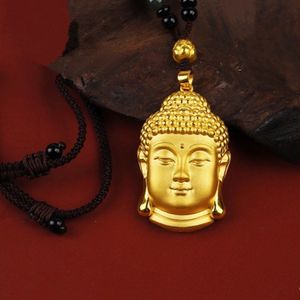 Buddha Anhänger Halskette Für Frauen Edelstahl Schmuck Zirkon Kristall Buddha Halsketten Punk Paar Anhänger