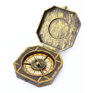 Bristol Novelty Piraten Kompass Imitat BN2268 (Einheitsgröße) (Braun/Gold)
