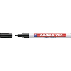 Edding 751 Lackmarker schwarz 1-2mm Rundspitze