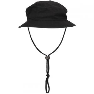 MFH Brit. Buschhut, mit Kinnband, SF Boonie, Rip Stop, schwarz