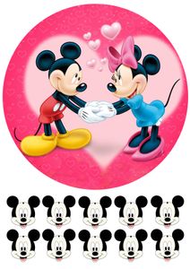 Minnie und Micky Mouse - Disney Tortenaufleger,Geburtstag,Tortendeko