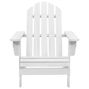vidaXL Gartenstuhl Holz Weiß