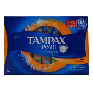 Tampax Pearl Compak Compresas Super Plus Pack 36Un