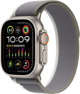 Apple Watch Ultra 2 49mm Grün/Grau Trail Loop - M/L