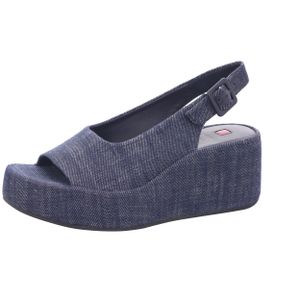 Högl - Sling zehenfrei jeans, Größe:7, Farbe:blue 32000