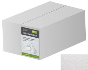 Prädikat Papierhandtücher Handtuchpapier 2-lagig weiß 25x21cm 3200 Blatt Tissue