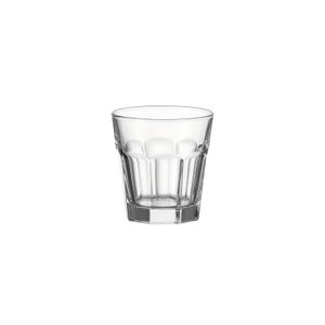 Leonardo Rock Wasser-Gläser, 6er Set, spülmaschinengeeignete Saft-Gläser, Trink-Becher aus Glas im klassischen Stil, Getränke-Set, 265 ml, klar, 013382