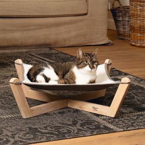 Designed by Lotte Katzen-Hängematte Gaia 51x51x18,5 cm Holz Grau