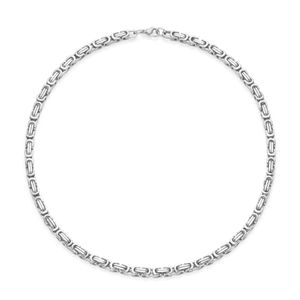 Kette Jacques Charrel Königskette massiv, Edelstahl Silber 50 cm