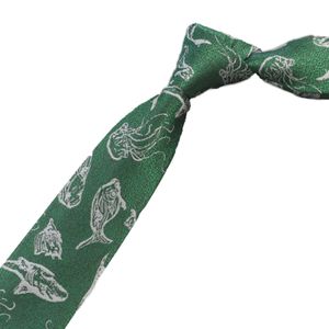 Krawatte, handgefertigt, verstellbar, exquisites Vintage-Polyestergarn, Herren-Krawatte mit Blumendruck, Alltagskleidung, Grün