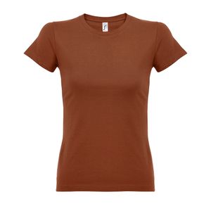 SOLS Imperial Damen T-Shirt, Kurzarm, Rundhalsausschnitt PC291 (XL) (Terrakotta)