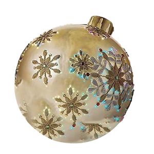 Weihnachtsbällchen Hanges Loch aufblasbare dekorative goldene Schneeflocken Weihnachts -Party -Ballon zu Weihnachten-Golden