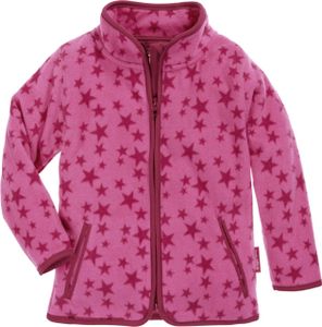 Playshoes Fleece-Jacke Sterne, pink, 128