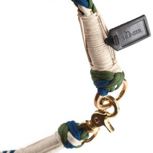 Hunter Halsband Tinnum versch. Farben und Größen, Größe:S-M, Farbe:blau/beige