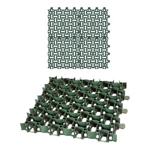 Rasengitter Paddockplatte 50x50 cm Reitplatzmatten Rasenmatten Rasenwaben Kiesgitter - Menge wählbar : Grün : 4 Stück