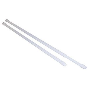Vitrážová tyč 100-180 cm, kovová, biela