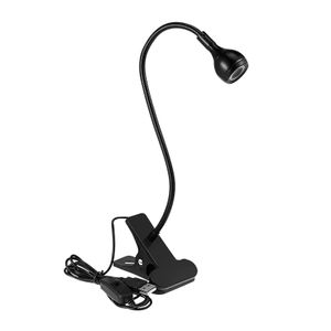 LED Leselampe USB 360° Flexibel Weiß Klemmlampe Tischlampe Nachttischlampe für Bett, Schlafzimmer, Büro
