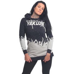 Yakuza Damen Sabana Long Tail Lite Hoodie Kleid, Schwarz, M