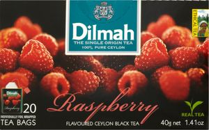 Dilmah Ceylon Schwarztee mit Himbeergeschmack 40 G (20 Beutel)