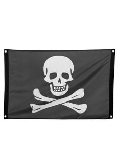 Piraten-Flagge schwarz-weiss 90x60cm