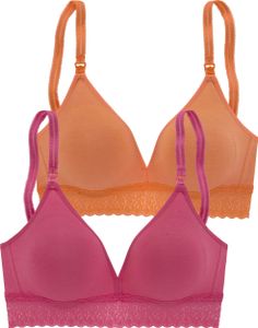 PETITE FLEUR Still-BH pink + orange Größe 85 A PETITE FLEUR Still-BH pink + orange Größe 85 A