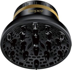 BEPER C301ABE001 Universal-Diffusor lockiges Haar für alle Haartrockner schwarz
