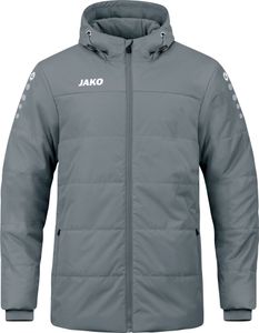 JAKO Coachjacke Team mit Kapuze steingrau 4XL