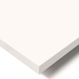 POKAR Tischplatte 2,5 cm Schreibtischplatte für Schreibtisch, Größe:160x80, Farbe:Weiß