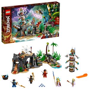 LEGO 71747 NINJAGO Das Dorf der Wächter Bauset, mit Ninja Cole, Jay und Kai Minifiguren, Spielzeug ab 8 Jahren