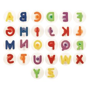 EDUPLAY 220136 Stempel Buchstaben bunt, mehrfarbig, 26-teilig (1 Set)