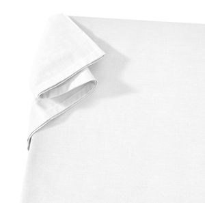 Linon Betttuch aus 100% Baumwolle ohne Gummizug Weiß 150 x 250 cm