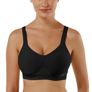 Bezešvá tvarovací podprsenka Daily Comfort, pohodlná nylonová podprsenka, pohodlná podprsenka s kosticí - UPFORMA Black 2XL Bezešvá tvarovací podprsenka Daily Comfort, pohodlná nylonová podprsenka, pohodlná podprsenka s kosticí - UPFORMA Black 2XL