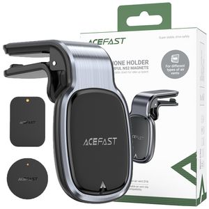 Acefast Držák mobilního telefonu do auta Magnetický držák telefonu do auta pro větrací mřížku Grey