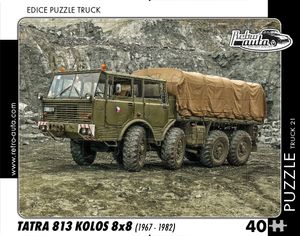 Puzzle TRUCK 21 - Tatra 813 Kolos 8x8 (1967 - 1982) 40 dílků