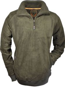 HUBERTUS Fleece Troyer oliv Herren Fleectroyer Pullover Sweater Jagdpullover Midlayer L