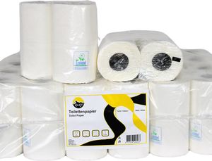 KURTT - Toilettenpapier 48 Rollen 2 lagig mit ecolabel  - 200 Blatt pro Rolle - Toilettenpapier Vorteilspack - WC-Rollen - Toilettenpapier